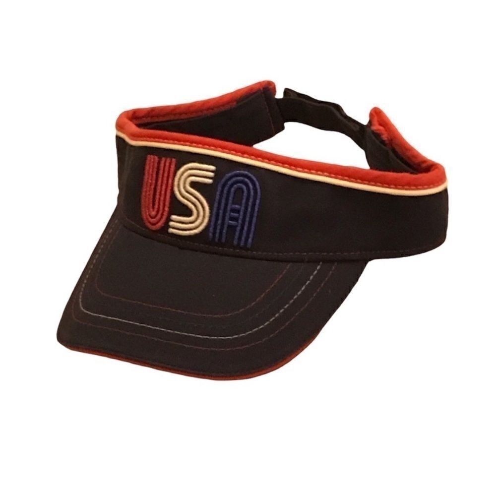 Austin Clothing Co USA Red White & Blue Visor Hat
